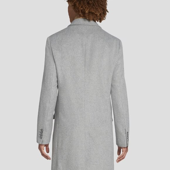 NEW - LARGE- Paisley & Gray - Light Gray - Topcoat Overcoat - Picture 2 of 5